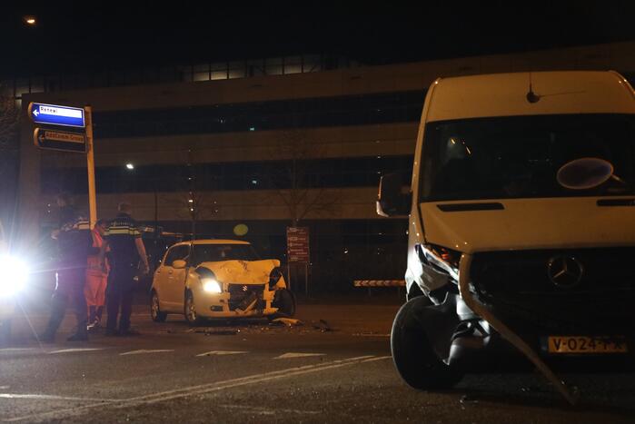 Forse schade bij frontale aanrijding