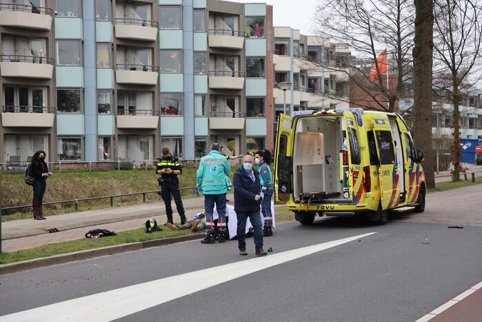 Motorrijder gewond bij ongeval
