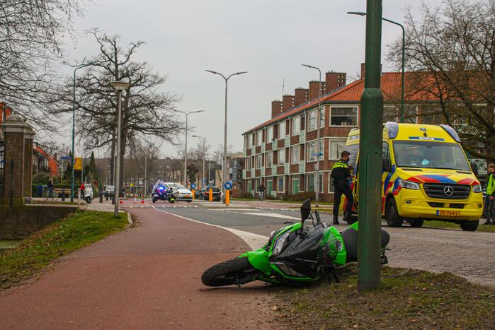 Motorrijder gewond bij ongeval