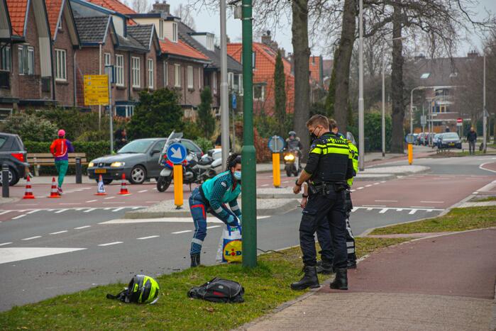 Motorrijder gewond bij ongeval