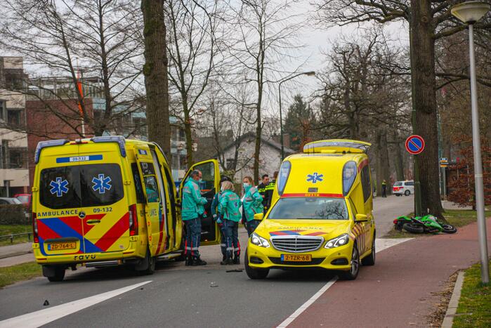 Motorrijder gewond bij ongeval