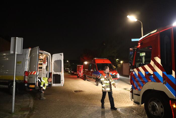 Brandweer ingezet voor gaslucht