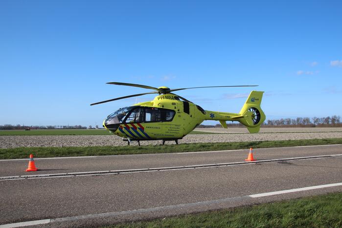 Traumahelikopter ingezet bij ernstig ongeval
