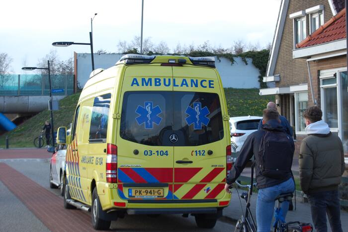 Ongeval tussen fietser en scooter