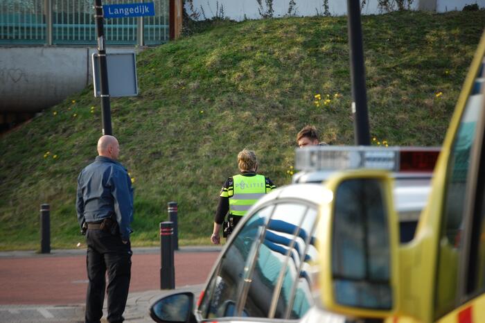 Ongeval tussen fietser en scooter