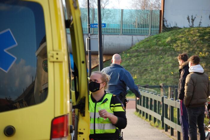 Ongeval tussen fietser en scooter