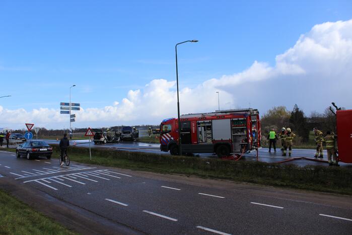 Zwangere vrouw naar ziekenhuis na verkeersongeval