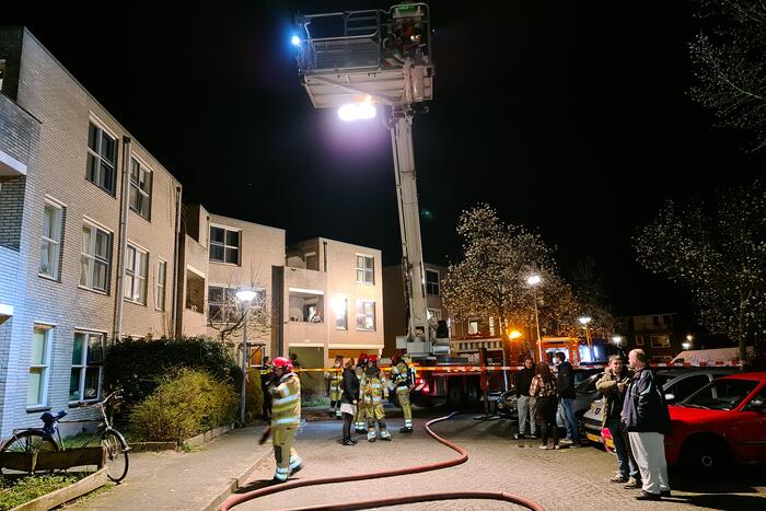 Brand in woning snel geblust
