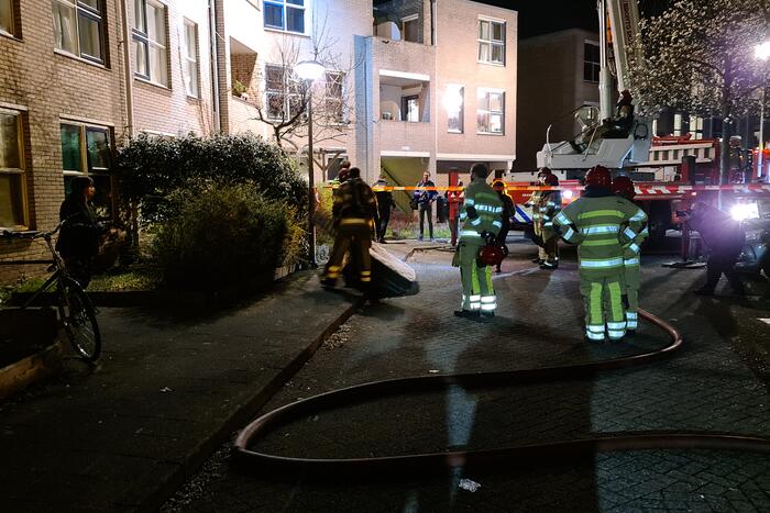 Brand in woning snel geblust