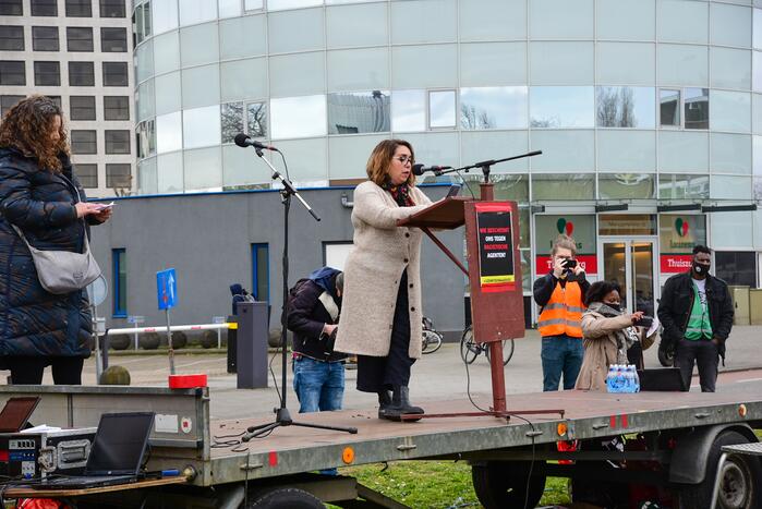 Demonstratie tegen politiegeweld en racisme