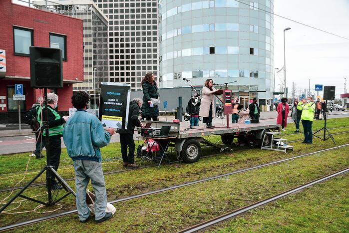 Demonstratie tegen politiegeweld en racisme