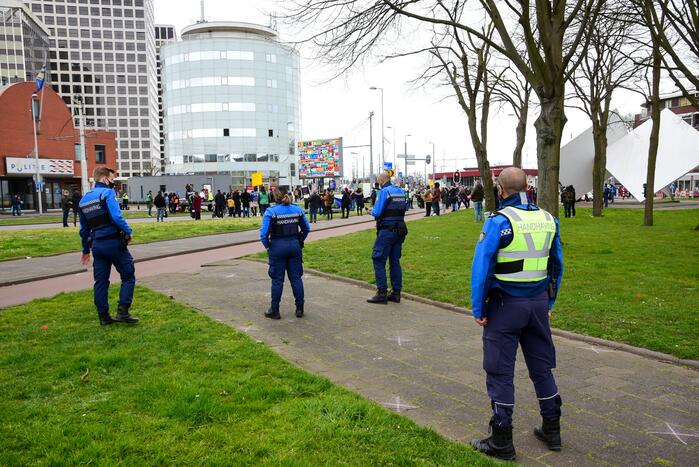 Demonstratie tegen politiegeweld en racisme