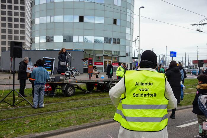 Demonstratie tegen politiegeweld en racisme
