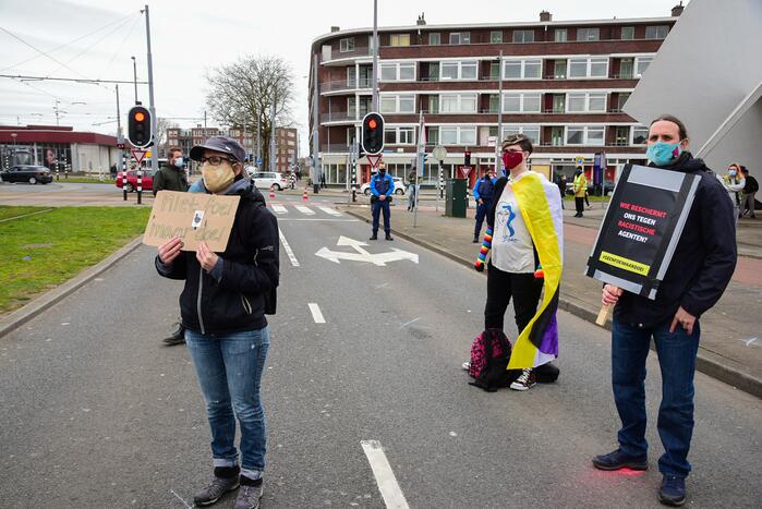Demonstratie tegen politiegeweld en racisme
