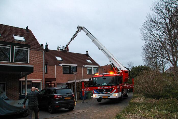 Schoorsteenbrand geblust door brandweer