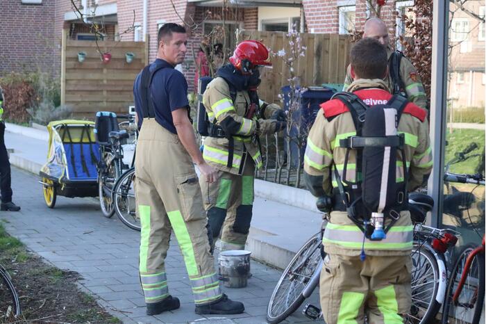 Brand in woning door pan op het vuur