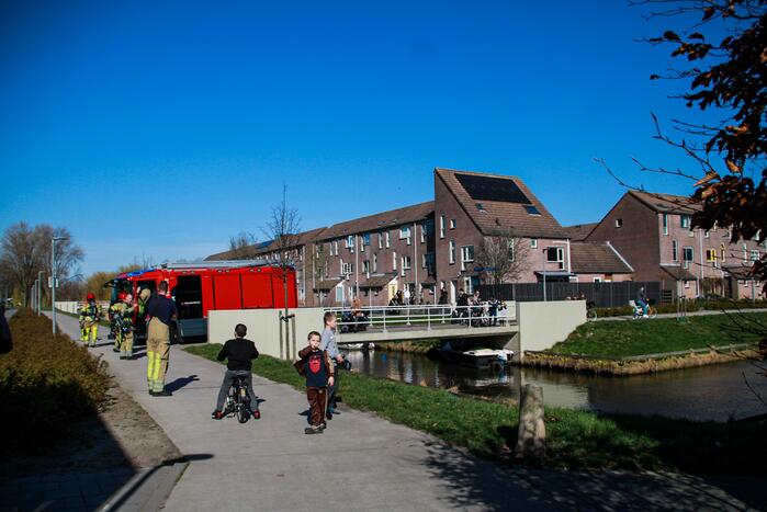 Brand in woning door pan op het vuur