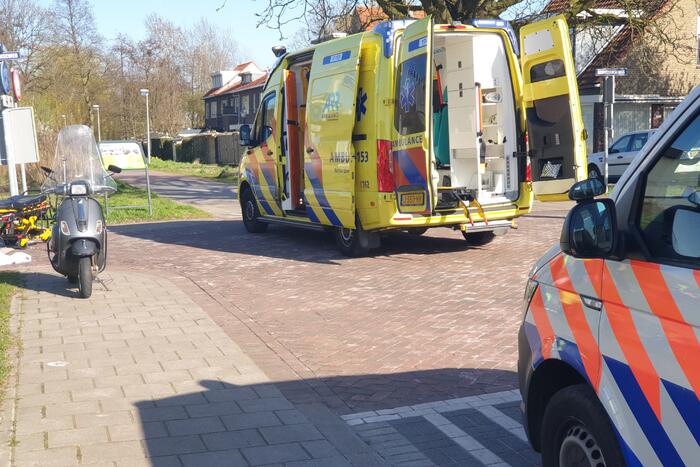 Scooterrijder gewond bij remactie