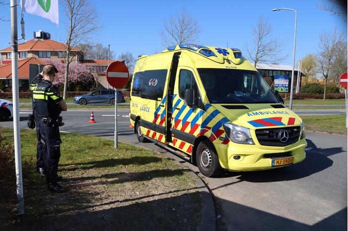 Persoon op fiets gewond na val
