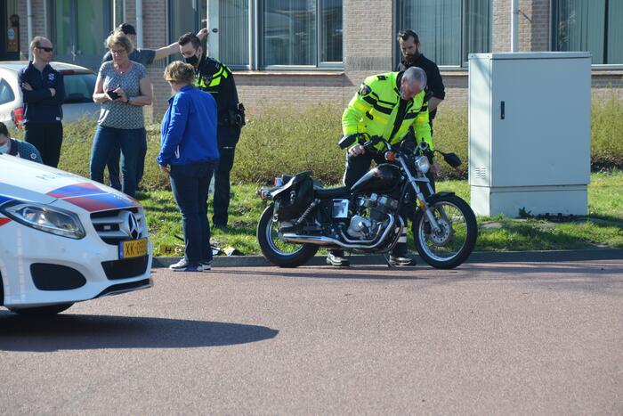 Motorrijder gewond bij verkeersongeval
