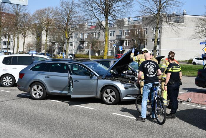 Meerdere auto's met elkaar in botsing