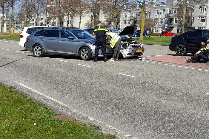 Meerdere auto's met elkaar in botsing