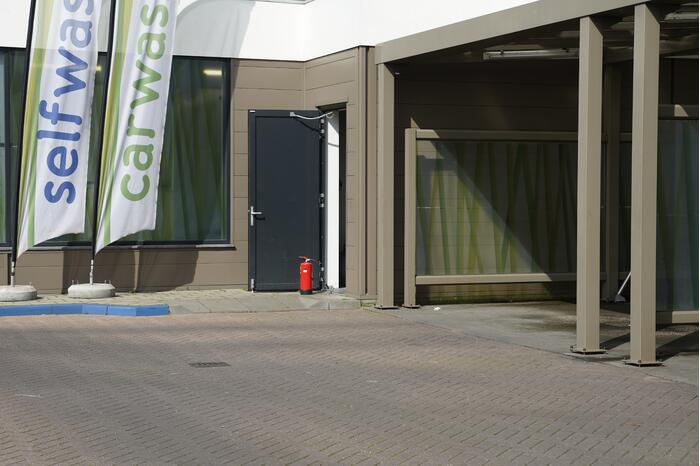 Brand in wasstraat na kortsluiting