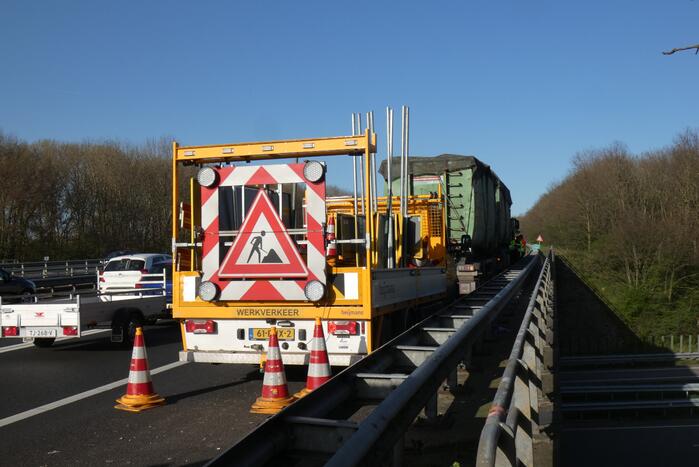 Vrachtwagen betrokken bij ongeval