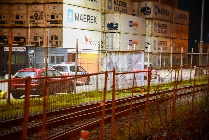 Grote zoekactie politie op container terminal