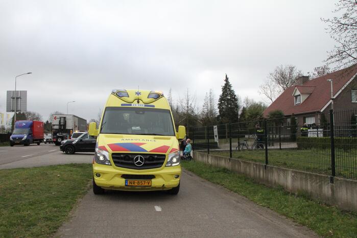 Fietser raakt gewond bij aanrijding