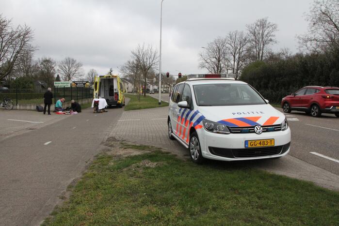 Fietser raakt gewond bij aanrijding