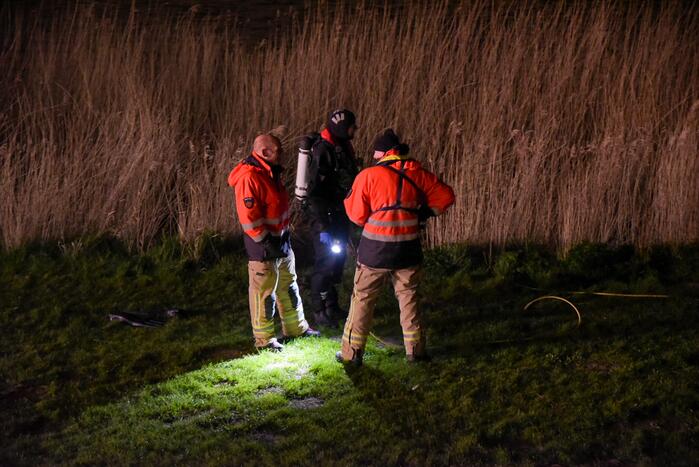 Grote zoekactie na gevonden fiets langs waterkant
