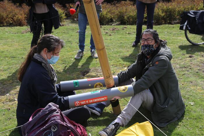 Anti-klimaat demonstratie verloopt rustig