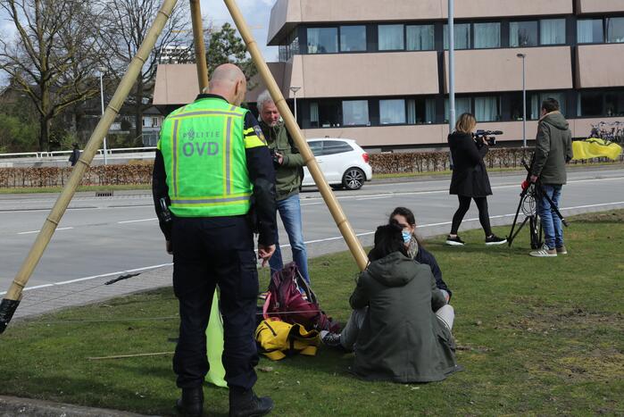 Anti-klimaat demonstratie verloopt rustig