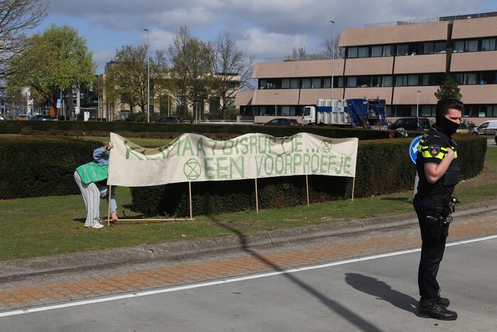 Anti-klimaat demonstratie verloopt rustig