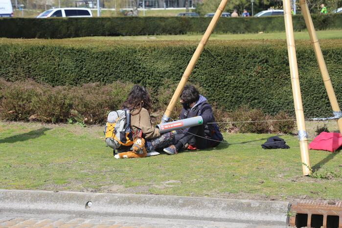 Anti-klimaat demonstratie verloopt rustig