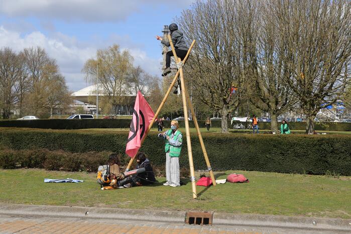 Anti-klimaat demonstratie verloopt rustig