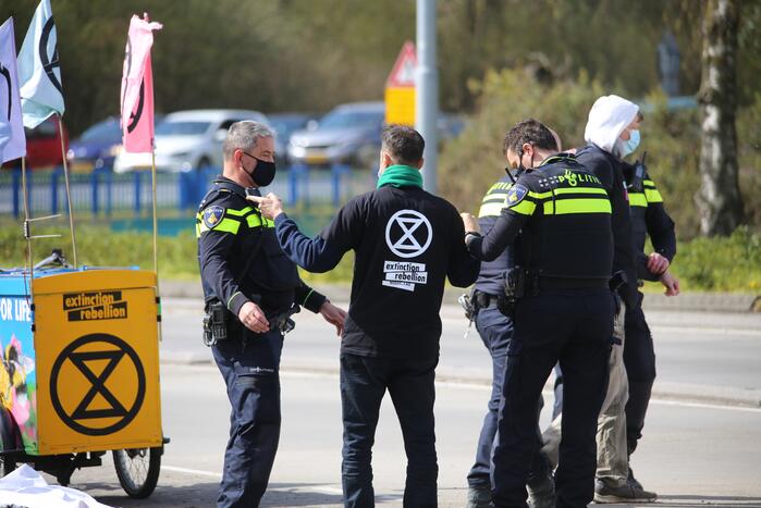 Anti-klimaat demonstratie verloopt rustig