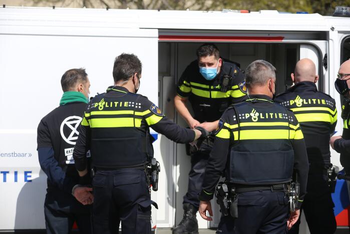 Anti-klimaat demonstratie verloopt rustig