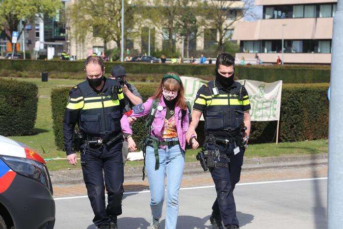 Anti-klimaat demonstratie verloopt rustig