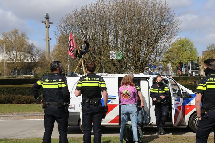 Anti-klimaat demonstratie verloopt rustig