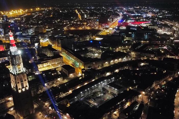 Connecting lights verlichten stad