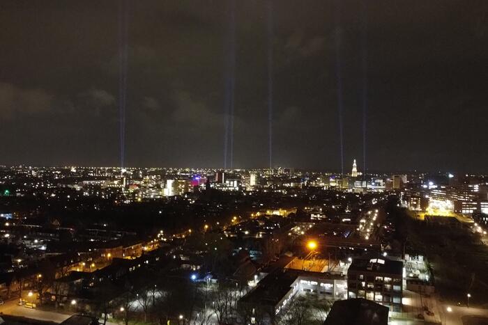 Connecting lights verlichten stad