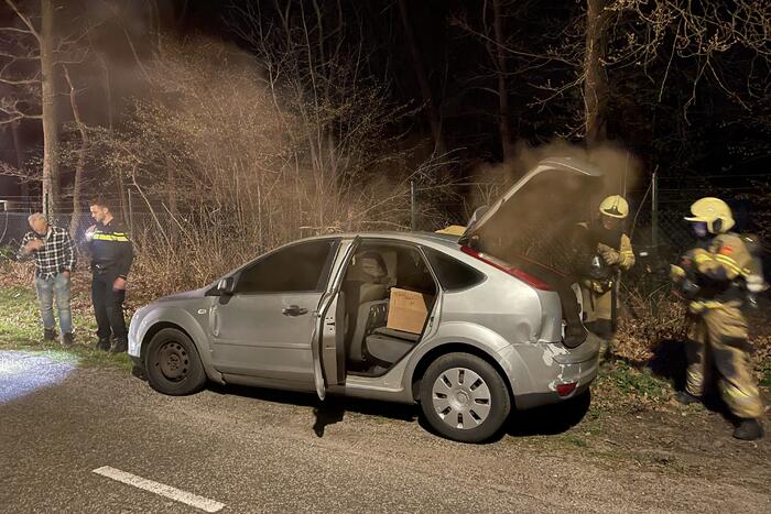 Man opgepakt na brand in auto