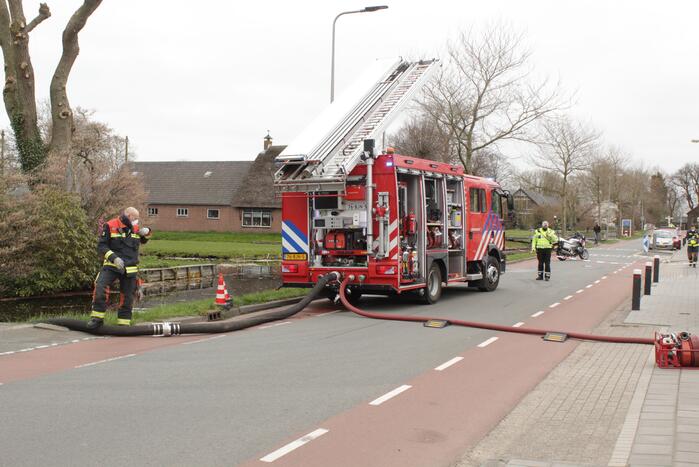 Brand in vrijstaande garageboxen