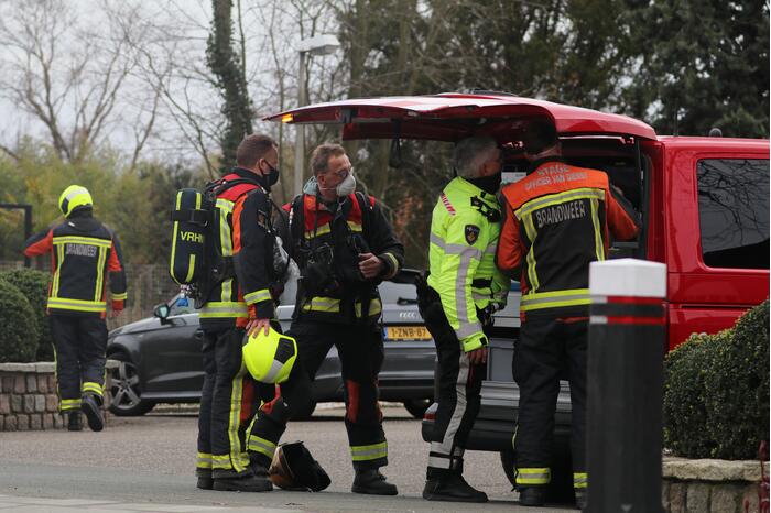 Brand in vrijstaande garageboxen