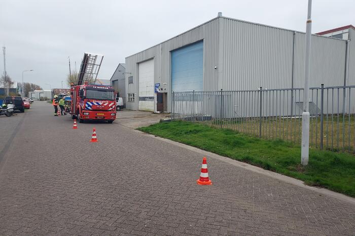 Brand bij jacht coating bedrijf