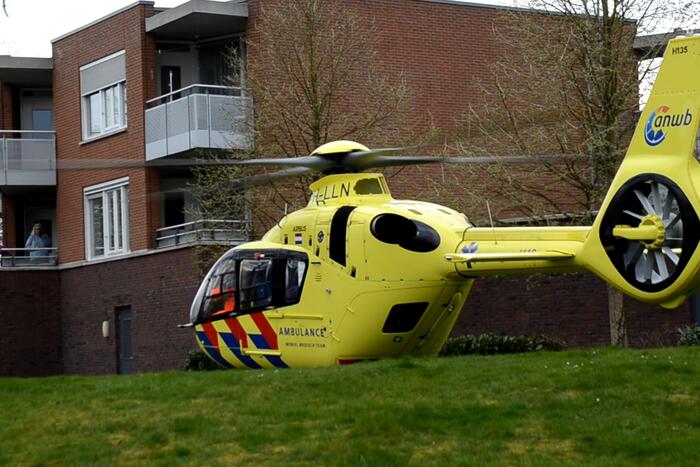 Traumahelikopter ingezet voor incident