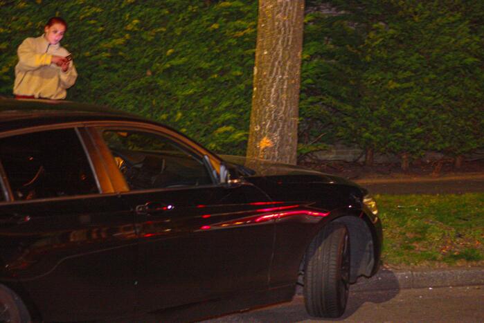 Auto vliegt uit de bocht en knalt tegen boom