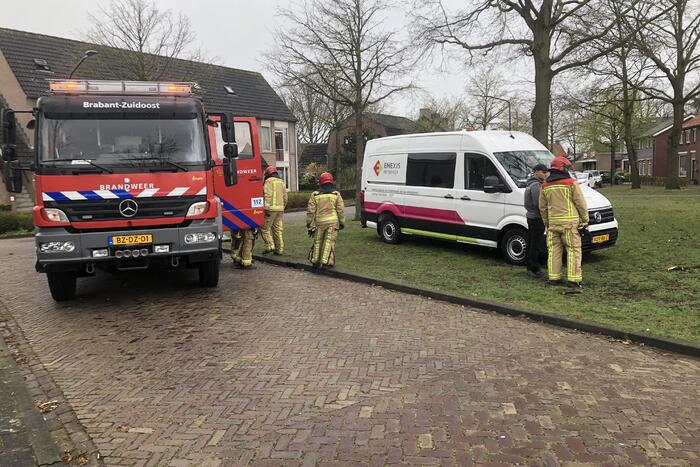 Gaslekkage door werkzaamheden in voortuin